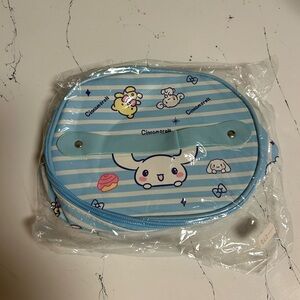 New Blue cinnamon roll Striped Kids accessory Bag